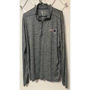Nike Dri-Fit New England Patriots 1/4 Zip Sweatshirt Men’s XXL Gray Heather